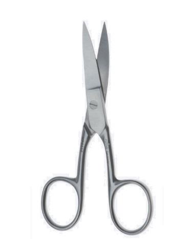 Ножиці, хірургічні, для нігтів, гострокінцеві, вигнуті, загальна довжина 100 мм, 4". Бренд - Asanus Medizintechnik Gmb, Німеччина